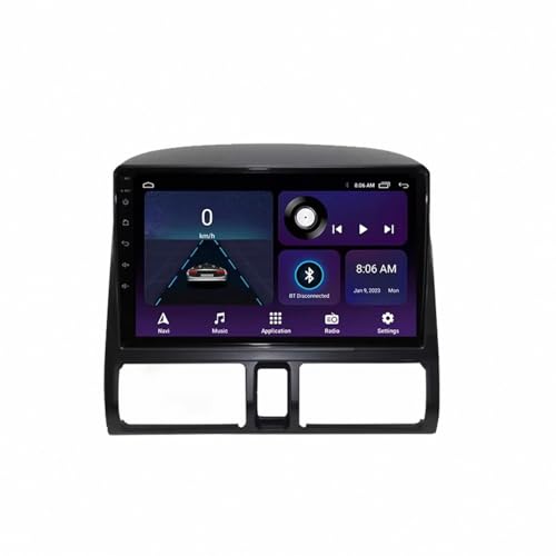 Radio Coche 2 DIN Pantalla para Honda CR-V CRV 2001-2006 Mirror Link, Incell Touchscreen Radio Coche con Bluetooth USB/Eq Comandos Al Volante Cámara, 8 Nuclear 6G+128G