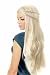 Deluxe Daenerys Targaryen Khaleesi Costume Wig Blonde Cosplay Hair Game of Thrones