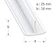 CQFD T-Stück, PVC, weiß, 25 x 18 mm, 1 m