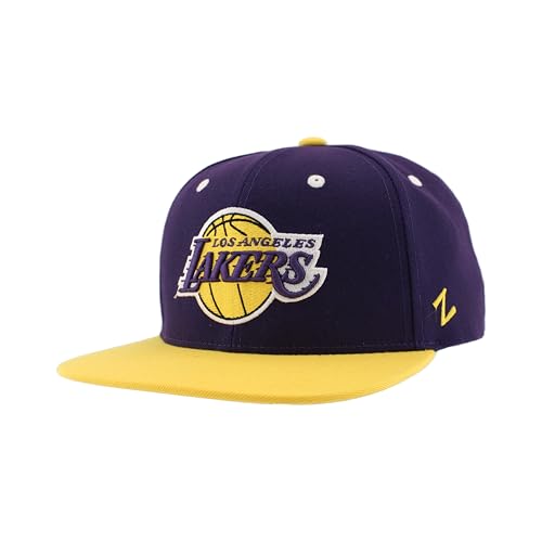 Los Angeles Lakers NBA Officially Licensed Adjustable Snapback Hat Flat Bill Z11 Icon Alternate Color