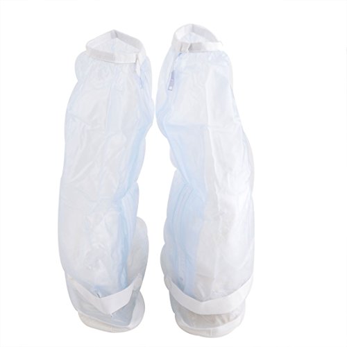 Ruilogod Unisex Protector para Zapatos Resistente a Agua, Barro y Suciedad, PVC Transparente Par US 12 miniatura 1