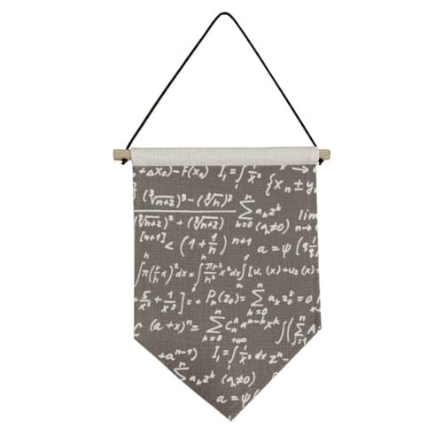 Mathématiques drapeau mural en toile pour décoration de bureau et chambre d'étudiant
