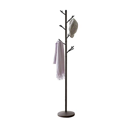 Râteliers multi-usages Porte Manteau Maison Minimaliste Moderne Cintre Chambre étage Vertical Salon étagère à vêtements Casiers (Color : Black, Size : 32 * 32 * 175cm) Cover