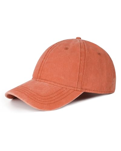 Image of XXL Baseball Cap For Big Heads, Soft Crown Washed Dad Hat, Oversized Denim Cap For Men Women Golf, Travel, Daily Wear
