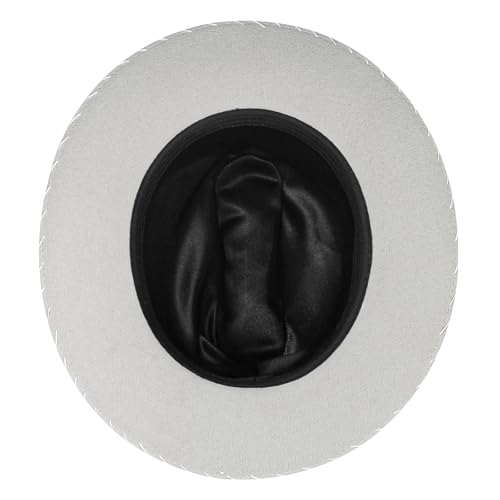 Image of Open Road Hat Fedora Hat Pure Wool Felt Hat Vintage Rancher Hat Airway Vented Panama Hats for Men Women
