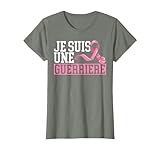 Je suis Une Guerriere Cancer du Sein Cadeau Octobre Rose T-Shirt