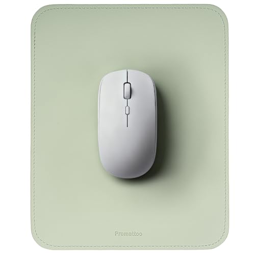 Small Mouse Pad for Laptop &ndash; 3 Shapes: Rectangle, Oval & Waterdrop | Vegan Leather Mini Travel...