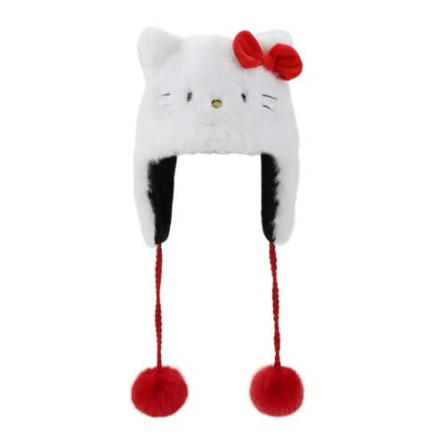 Hello Kitty-Inspired White Plush Laplander