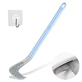🚽 Fácil limpieza del cepillo --- Las cerdas del inodoro no se pegarán a su cabello y la suciedad en el cepillo se eliminará tan pronto como lo descargue, manteniendo su inodoro impecable e higiénico.