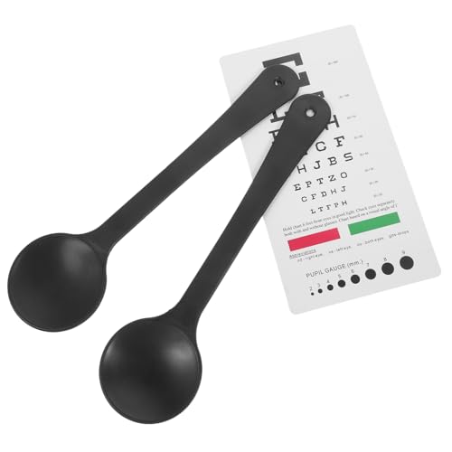 SOLUSTRE 1 Set Eye Chart Eye Shield Blinder Tool Eye Chart for Vision Test Eye Occluder for Exam Visual Acuity Chart Eye Chart Exam Eye Chart DRS Use with Glasses Eyes Plastic