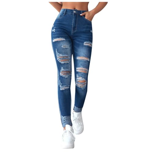 Jean femme haute effet slim élancé fini les pantalons inconfortables