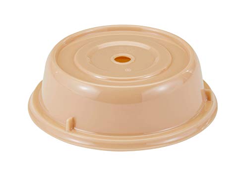 Couvercles Camwear Cambro beige 9 1/8" en polycarbonate lot de 12 pour bacs