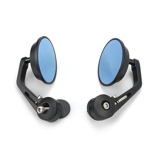 Rétroviseurs Ronds En Verre Bleu Pour Moto Bout Barre Guidon Rond Pour GTS Sprint Primavera150 300 125 250LX GTV LXV Rétroviseur Guidon D'extrémité