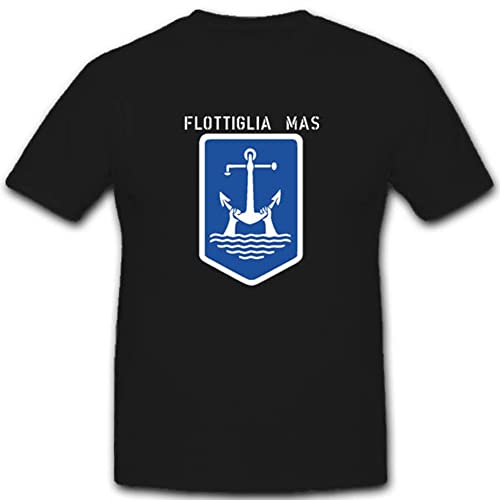 Blason de la marine italienne écusson à coudre ancre noir Flottiglia Mas géant