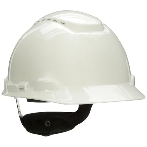 Hard Hat, HDPE, Pressure Diffusion Ratchet Suspension, White, Mfr: 76242-NUV-H701VL-A