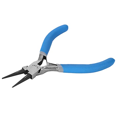 Runde Spitzzange aus Kohlenstoffstahl, Bequemer Griff, Zum Pressen von Metallplatten und Drähten in Kreise, Geeignet für die Herstellung von Drähten, Perlen und Schmuck