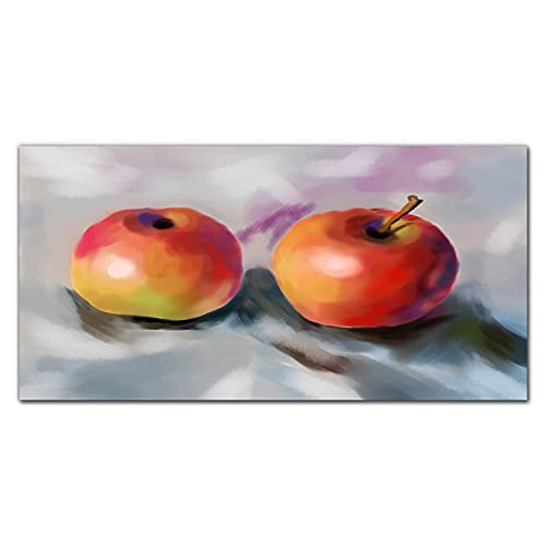 Image sur verre 100x50cm pomme tableau mural lavable pour cuisine propre