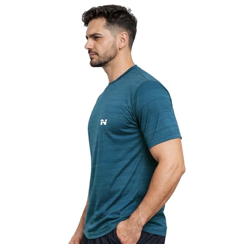Image of NINQ Half Sleeve Compression T-Shirt - Men's Athletic & Sports Tights for Fitness