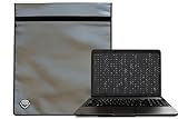 Executive Data Protection Laptop Faraday Case, 22 x 15 inches, Enhanced X2 Shielding (Laptop/Tablet) (Gunmetal Gray)