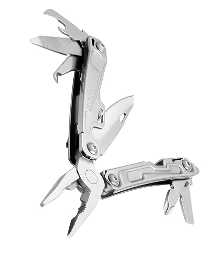 Rev Pocket Size Multitool with Package Opener and Screwdrivers, Stainless Steel