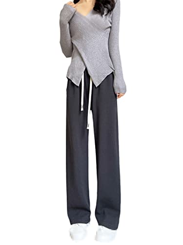 Pantalon de sport en tricot côtelé ample pour oublier les ceintures serrées