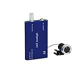 Surgical portable LED head light lamp for loupes Blue