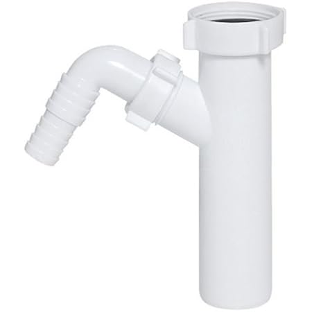 Drain Waste Trap Pipe Connector 1 1/2" BSP x 40mm with Single Dishwasher Input