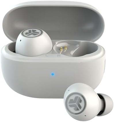 JLab Go Pop ANC True Wireless Earbuds & Charging Case, Cloud Whit...