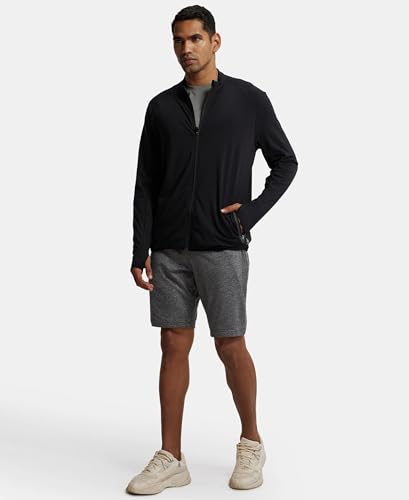 Image of Jockey SP17 Men's Soft Touch Microfiber Elastane Stretch Thumbhole Jacket with Stay Dry Treatment