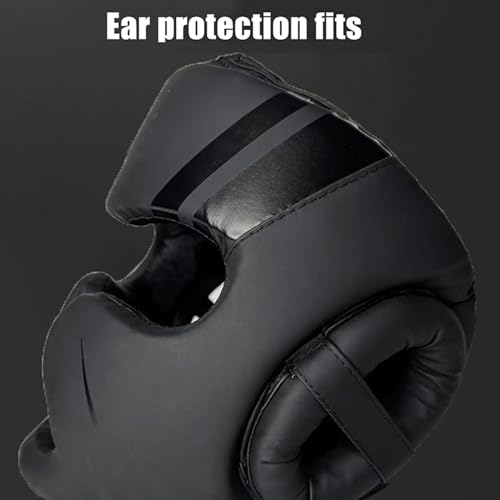 Cajón de Boxeo, Casco de Boxeo - Equipo de Cabezal de Boxeo de Forma de Cara de Mono | Capas Acolchada, Equipo de protección de Cara Completa para Wrestling de Kickboxing de Entrenamiento de MMA - imagen 5