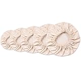 Set of 5 Linen Food Bowl Storage Covers ~ Stretchable Dish Can Lids, Fruit Vegetable Meat Preservation Fresh Keeping Bread Proofing Cover | 100% Natural Cotton and Washable