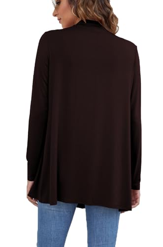 Image of Ladlop Women's Lightweight Open Front Cardigans Long Sleeve Casual Soft Drape Fall Cardigan