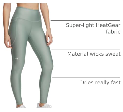 Image of Under Armour Womens HeatGear Armour High Waisted Pocketed No-Slip Leggings