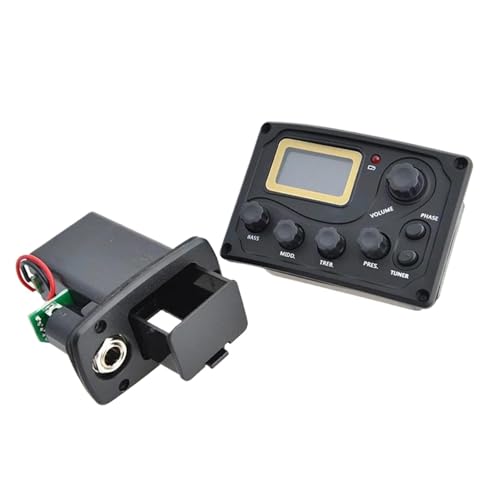 4バンド アコースティック ギター ベース ピックアップ プリアンプ EQ イコライザー チューナー付き ギター EQ ギターアクセサリー 楽器のピックアップ