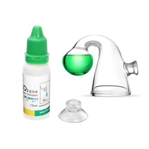 Image of Glass Drop Checker Kit with 15ml Co2 Checker Solution Monitor of Planted Tank Co2 Levels for Aquarium Plant Fish Tank Test CO2 Kit