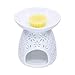 HwaGui - Ceramic Tea Light Holder & Wax Warmer, Aromatherapy Essential Oil Burner, Great Decoration for Living Room, Balcony, Patio, Porch and Garden