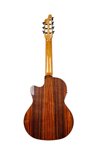 Kremona Performer Series 7 String Acoustic-Electric Classical Guitar, Right, Natural (F65Cw-7S Ve) #TOP2