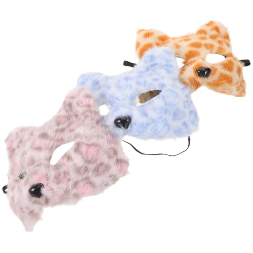 Masque de chat rigide en lot de 3 pour réussir votre costume de fête sans effort