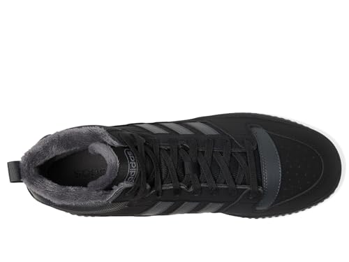adidas Unisex Break Start Mid Top Winterized Sneaker, Black/Grey/Black, 14 US Men2