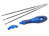 3,2 mm Feilen (3 Stück) + Feilenheft + Schärflehre 25/30 Pferd