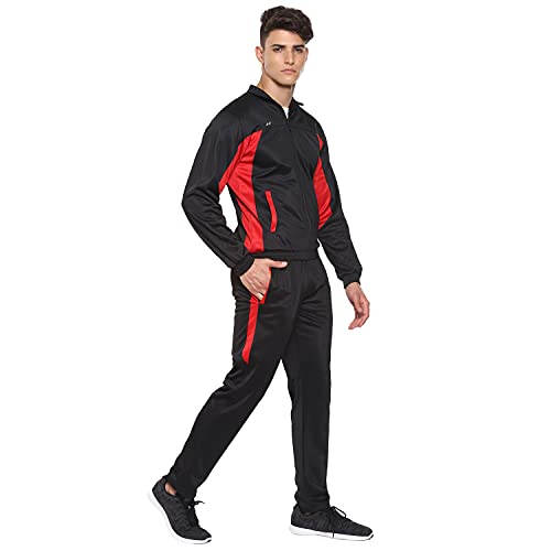 Image of Nivia Sp-05-Tracksuit /Sportswear Regular Fit Track Suits /Athletic Gym Running Jogging Suit Sets (Navy /Aqua, L)