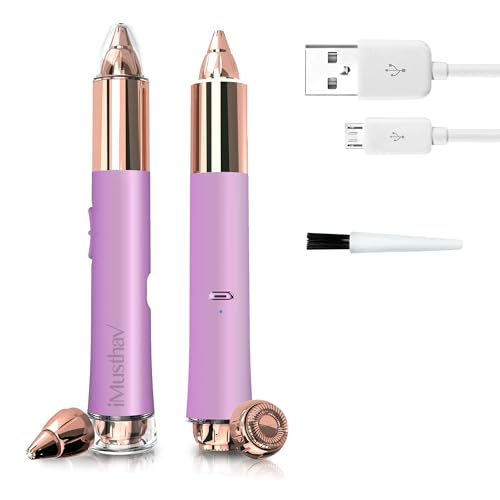 Épilation des sourcils d'exception avec le rasoir électrique plaqué or 18 carats sans douleur