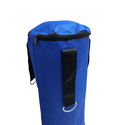 Image of Hipkoo Sports 3 Feet Unfilled Matte Punching Bag with Hand Wrap Combo | 1 Punching Bag & 1 Hand Wrap | for Boxing, MMA, Sparring, Punching Training Kick & Muay Thai (Blue)