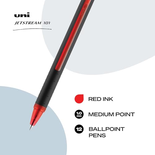 Image of uniball Jetstream 101 Ballpoint Pen, Medium Point (1.0mm), Red