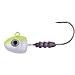Berkley Gulp! Heads! Minnow Jigg Head, Chartreuse/Pearl, 3/8-Ounce/3/0-Hook