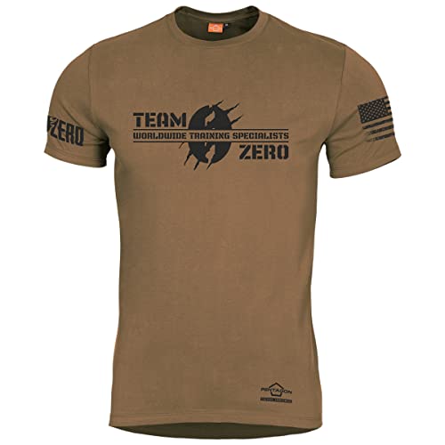 Pentagon Camiseta para Hombre Ageron Zero Edition WTS Coyote en color Marrón Talla XXL