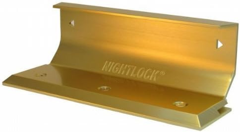 Nightlock Security Lock Door Barricade Bright Brass Finish