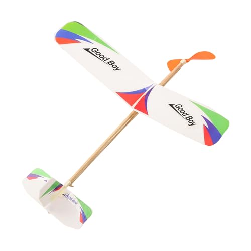 グライダープレーン,学習用模型飛行機キット | 屋外公園や誕生日カーニバルパーティー向けゴム動力学習トイ