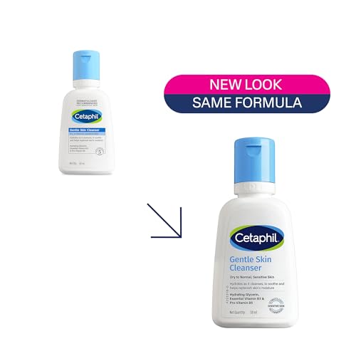 Image of Cetaphil Gentle Skin Hydrating Face Wash 59ml, Paraben Free, Sulphate-Free Cleanser with Niacinamide, Vitamin B5 for Dry to Normal, Sensitive Skin
