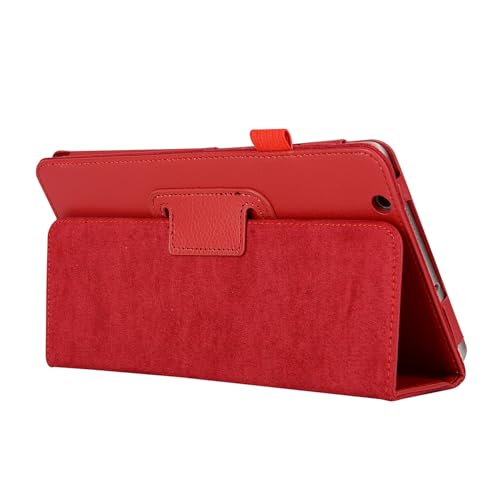 Funda protectora para tablet Huawei Mediapad M3 8.4 BTV-W09 BTV-DL09, funda protectora inteligente magnética con función atril (rojo)